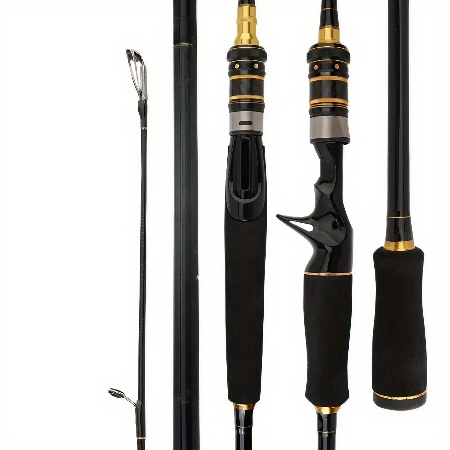 1PC 65" Lightweight High-Sensitivity Carbon Fiber Fishing Rod - Straight Handle Design for Fly & Drag Fishing